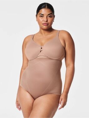 SPANX Thinstincts 2.0 High Waisted Brief Cafe Au Lait S NWT